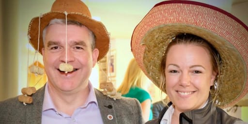 Hats for Headway Day at BNI Castle