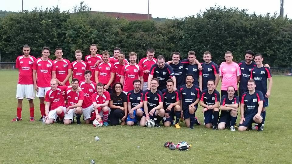Blaines Boys supporting Headway Nottingham with their annual Blaines Game